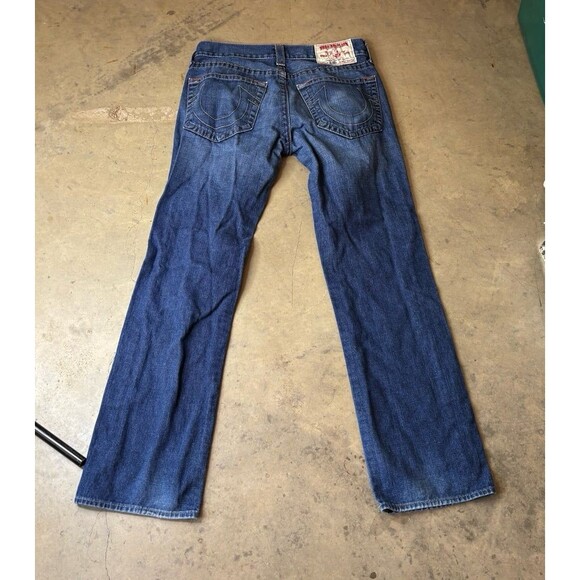 True Religion Jeans Mens 32 Straight Leg Made USA Bobby Denim - Picture 1 of 12